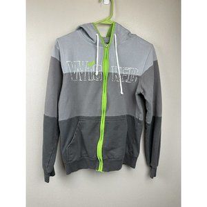 Wicked Green For Good Broadway Musical Hoodie Womens Size Small S Full Zip Up